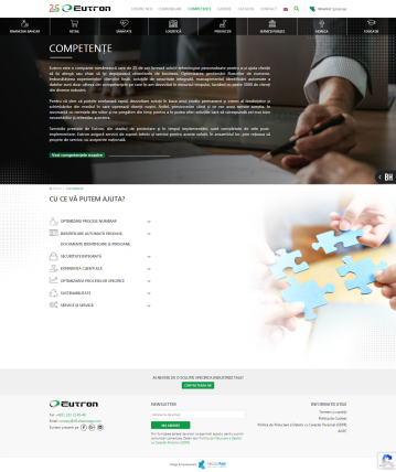 Eutron – Website for presentation and administration company services 